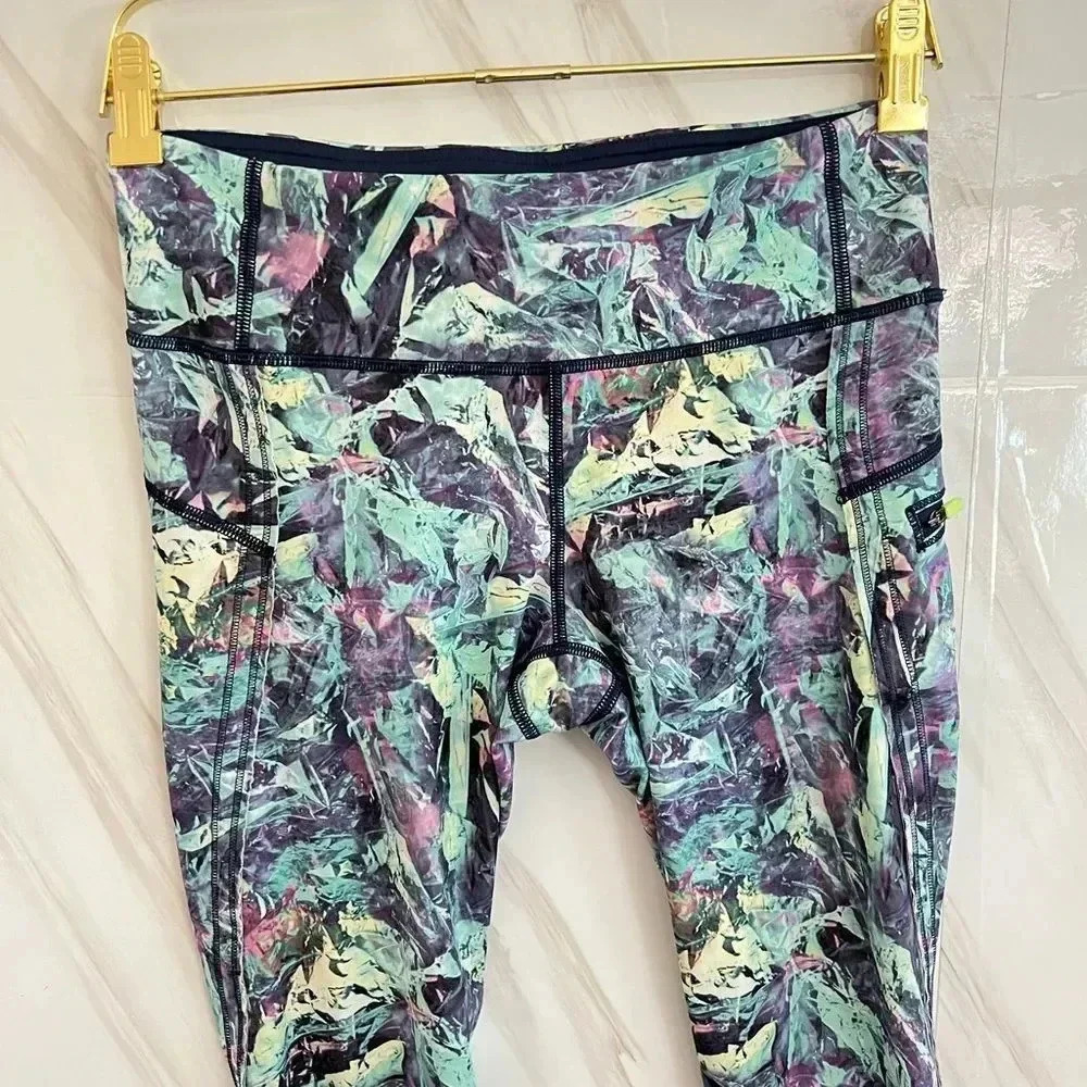 Lululemon Run Top Speed Crop Iridescent Multi Size 6 - Picture 6 of 14